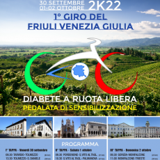 Diabete & Sport 2022 – 1a Edizione DIABETE A RUOTA LIBERA – dal 30 SETTEMBRE al 2 OTTOBRE 2022